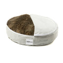  Luxurious dog bed in a deep, warm raccoon-inspired tone. The oval shape and soft orthopedic filling hug the dog, ensuring restful sleep and stress reduction.
