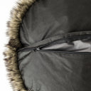 Stylish bed made from eco-friendly dark faux fur, perfect for dogs needing extra care. Ideal for easing separation anxiety and supporting joint recovery.