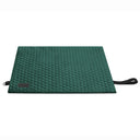 Reliable travel mat for dogs in a deep bottle green hue. Made with ultra-durable, pet-safe materials that insulate perfectly and withstand heavy use. Lightweight, compact, and ready for any adventure.