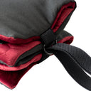 Vibrant red travel dog bed designed for comfort and durability. Made from high-quality materials that resist dirt and weather. Perfect for camping, beach trips, or mountain hikes.