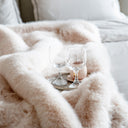 Rosum luxury faux fur bed throw in sizes: UK – Double, King, Super King / US – Full, Queen, King. Elegant and cozy bedspread for modern and stylish bedrooms. Made from ultra-soft, high-quality materials.