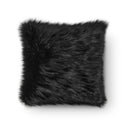 An elegant pillow crafted from long-pile synthetic fur in rich black. Soft to the touch and visually stunning, it makes a perfect accent for sofas, beds, or armchairs in luxurious and contemporary spaces.