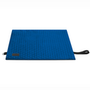 Functional travel bed for dogs in elegant blue. Made with moisture- and dirt-resistant materials, it folds easily and is simple to carry. Great for long walks and outdoor adventures.